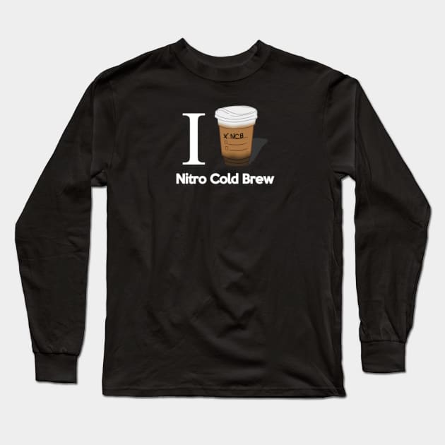 I Love Nitro Cold Brew Long Sleeve T-Shirt by CCDesign